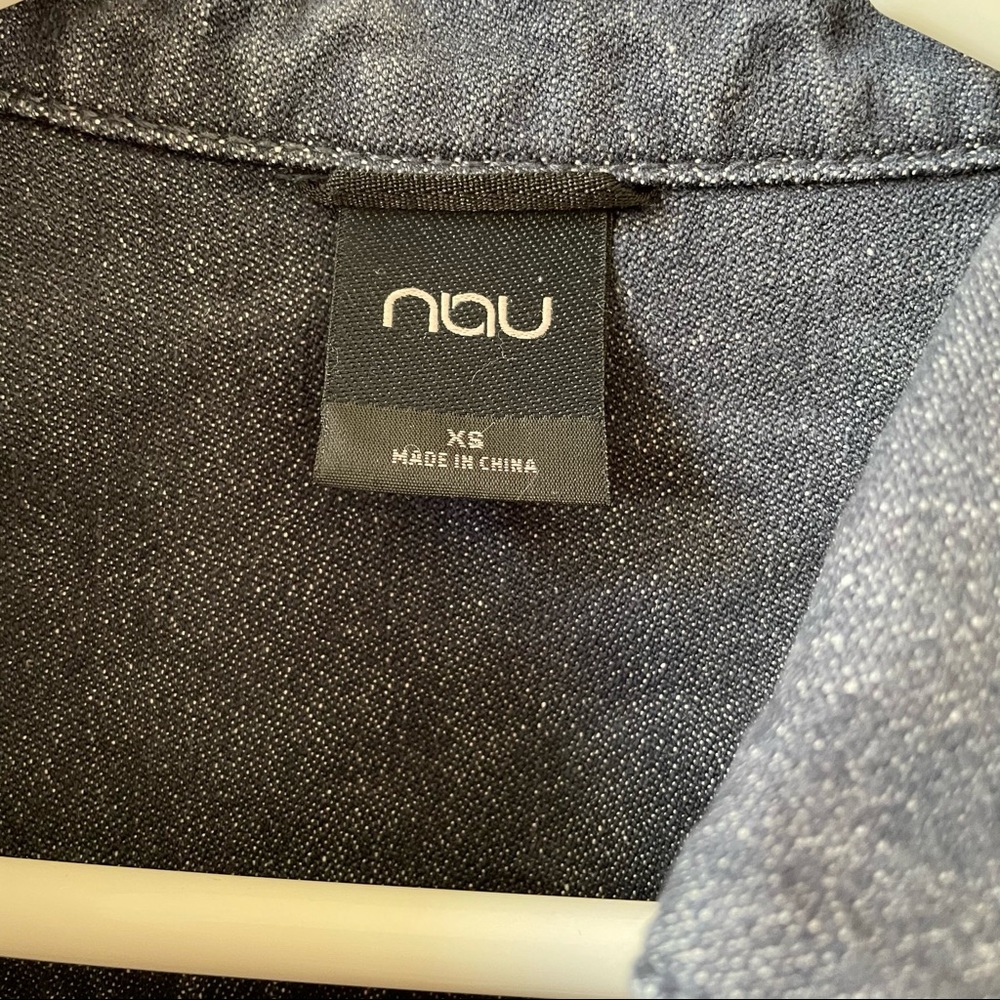 ❤️SOLD❤️ NAU KUSH HEMP-COTTON BLUE JEANS STYLE JACKET XS - Picture 10 of 11